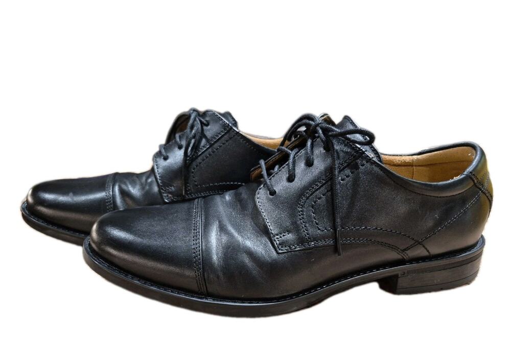 Florsheim ComforTech Ortholite Mens Size 8.5D Leather Cap Toe Oxford Shoes Black